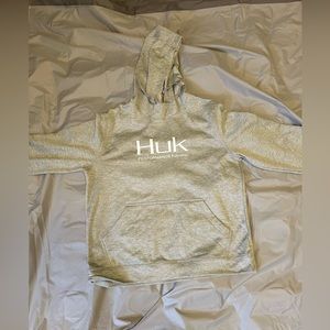 Men’s Huk fishing grey hoodie